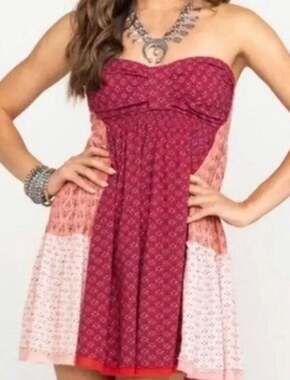 Free People Across the Sea strapless SIZE MEDIUM